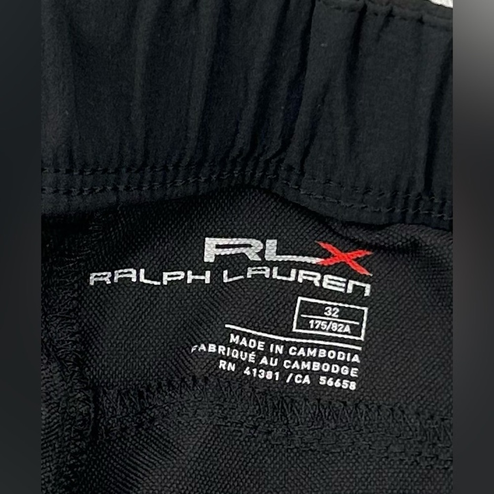 RLX Ralph Lauren Men's Golf Black Pants Size 32x32 - Picture 2 of 7